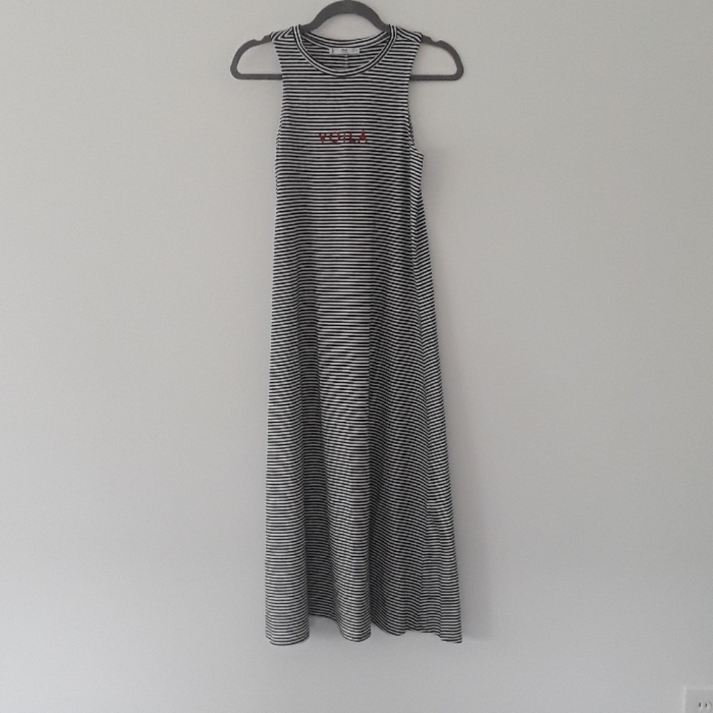 Mango women's long cotton dress